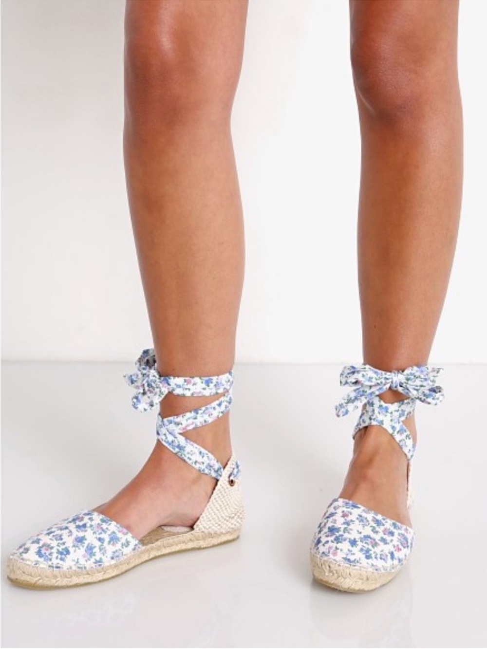 LoveShackFancy x Manebi Bluejay Song Flat Valenciana Floral Espadrilles